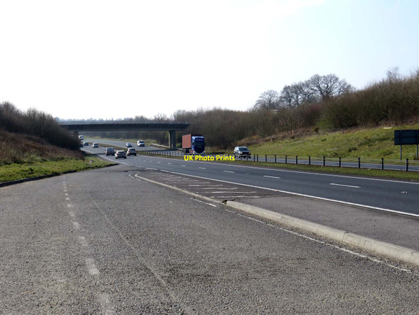 Photo 6"x4" The A34 looking southbound Crockham Heath c2016