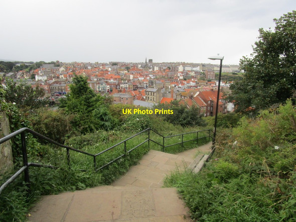 Photo 6"x4" West Cliff from East Cliff Whitby\/NZ8910 c2014