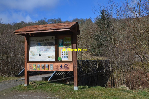 Photo 6"x4" Information board, Lendrick Hill car park, Trossachs Brig o' Turk c2016