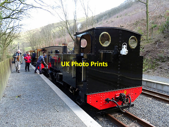 Photo 6"x4" Vale of Rheidol locomotive No. 9 at Aberffrwd Aberffrwd\/SN6878 c2016