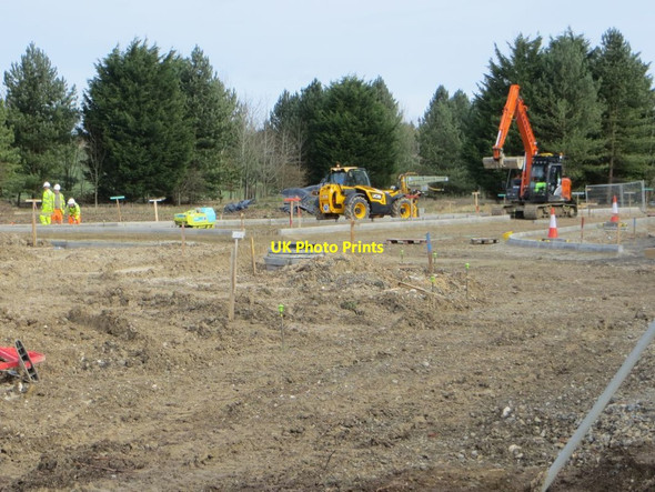 Photo 6"x4" Road taking Shape Chilton\/SU4885 c2016