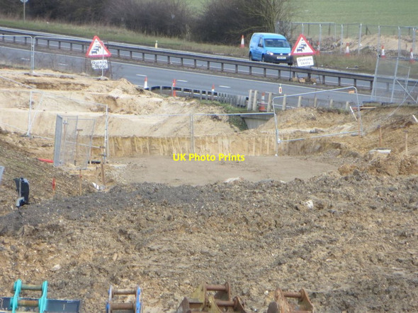 Photo 6"x4" Trench by the Bridleway Chilton\/SU4885 c2016