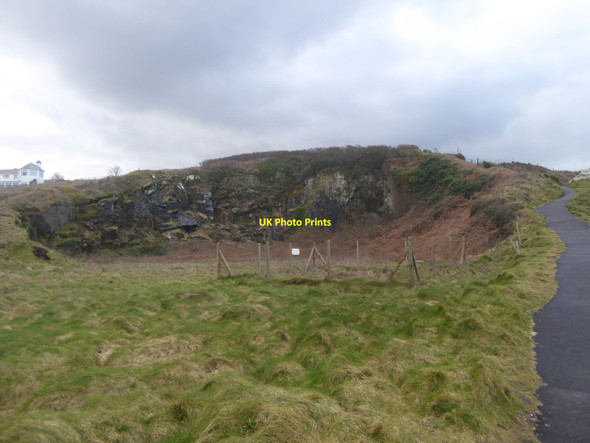 Photo 6"x4" Former quarry by South West Coast Path west of Man's Head St Ives\/SW5140 c2016