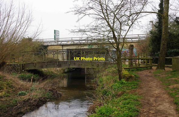 Photo 6"x4" Bridge over Emma's Dike, Witney, Oxon Witney c2016