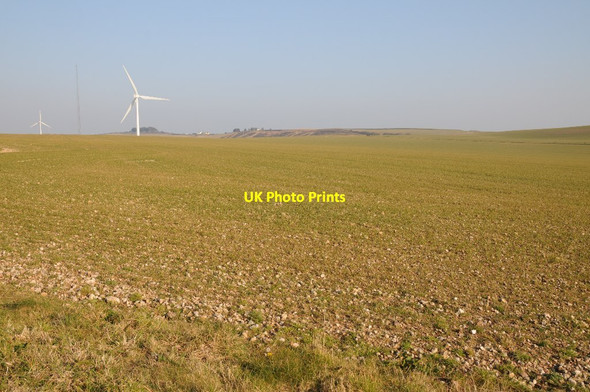 Photo 6"x4" Wind turbines on Newlyn Downs Truthan c2016