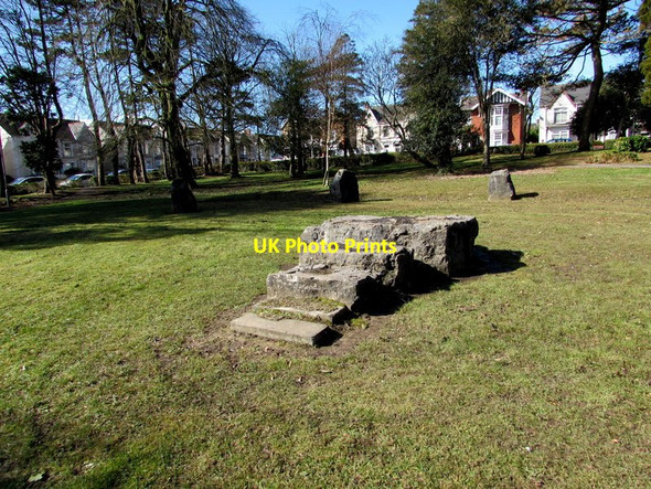 Photo 6"x4" Gorsedd stone in Argyll Gardens, Gorseinon Gorseinon c2016