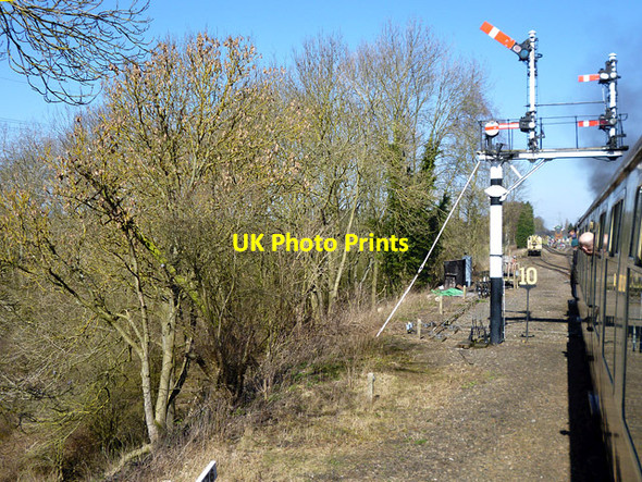 Photo 6"x4" Signals approaching Rothley station Rothley\/SK5812 c2016