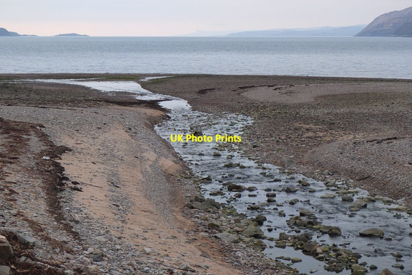 Photo 6"x4" Abhainn Eilg reaches the sea Galltair c2016
