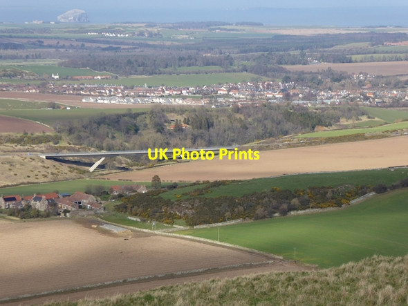 Photo 6"x4" View north from Traprain Law East Linton c2016
