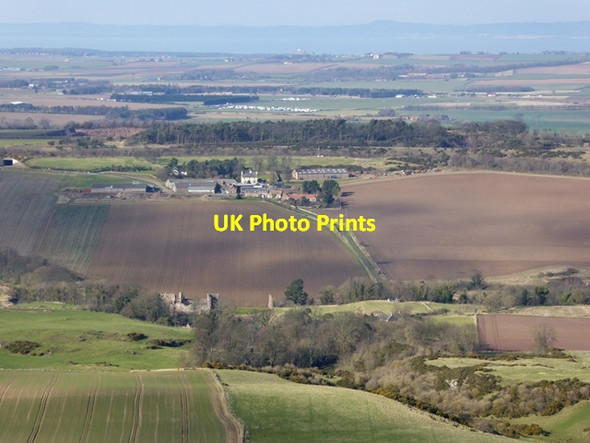 Photo 6"x4" View north-north-west from Traprain Law East Linton c2016