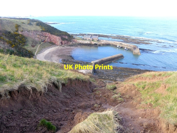 Photo 6"x4" Landslip above Cove Harbour Cove\/NT7771 c2016