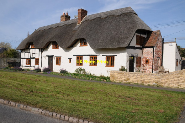 Photo 6"x4" Thatched cottage Lower Quinton c2016