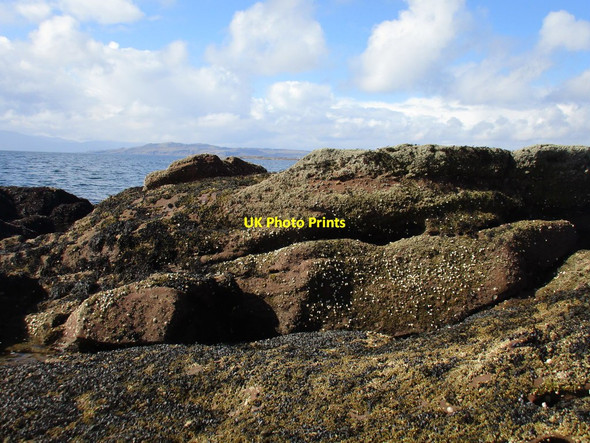 Photo 6"x4" Rocks at Farland Point Millport c2016