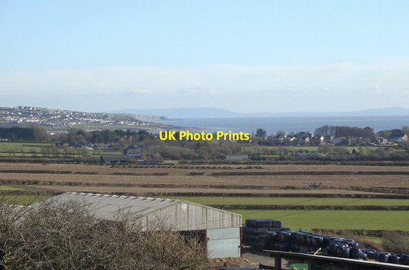Photo 6"x4" Farmland north of Porthcawl and a view across the Bristol Channel Porthcawl c2016