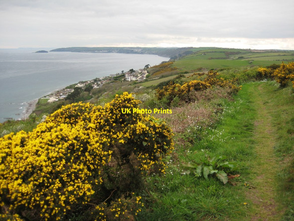 Photo 6"x4" Coast path on Battern Cliff Seaton\/SX3054 c2011