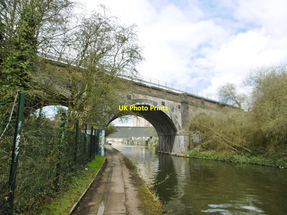 Photo 6"x4" Harlesden, railway bridge Acton\/TQ2080 c2016