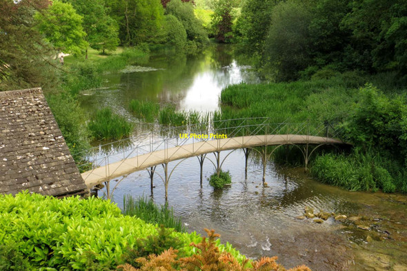 Photo 6"x4" Footbridge over the River Glyme Woodstock\/SP4416 c2015