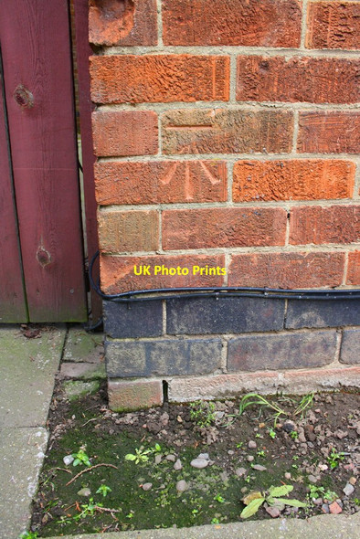 Photo 6"x4" Benchmark on #359 New Ashby Road Loughborough c2016