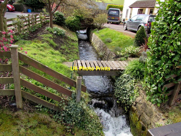 Photo 6"x4" White water on a small stream below a wooden bridge, Lower Lydbrook Lower Lydbrook c2016