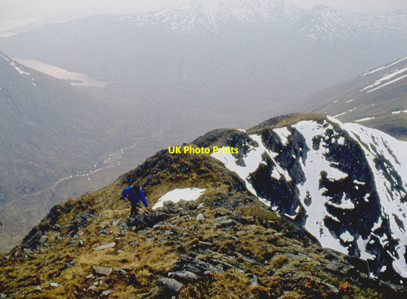Photo 6"x4" The south Shiel ridge on Aonach Air Chrith Maol Chinn-dearg c1972