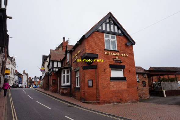Photo 6"x4" Stags Head, High Street, Market Drayton Market Drayton c2016