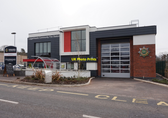 Photo 6"x4" Loggerheads Community Fire Station Ashley Heath\/SJ7435 c2016