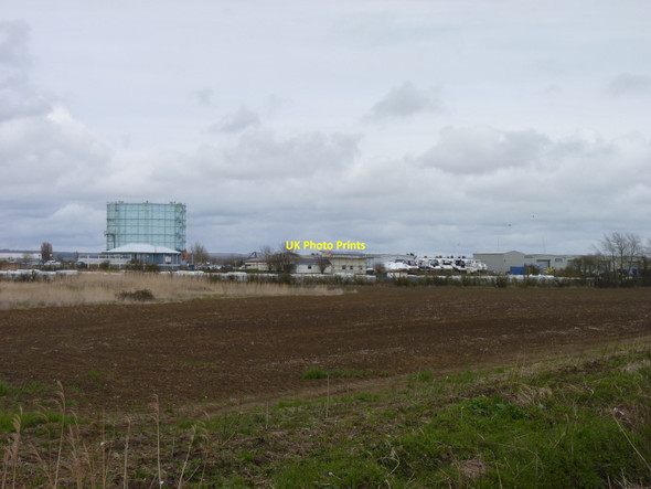 Photo 6"x4" Across the fields to gasometer, Littlehampton Littlehampton c2016