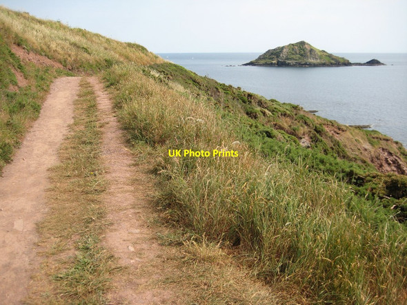 Photo 6"x4" The coast path near Wembury Head Heybrook Bay c2011