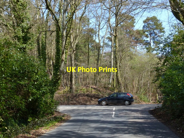 Photo 6"x4" Car passing the north-east end of Marley Road Hulham c2016