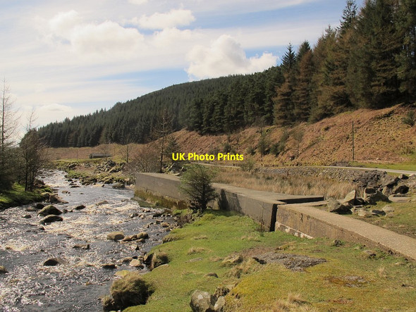 Photo 6"x4" Diversion wall, River Dunsop (2) Dunsop Bridge c2016