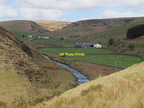 Photo 6"x4" View up the Brennand Valley Sykes\/SD6351 c2016