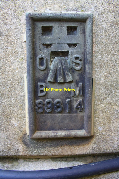Photo 6"x4" Benchmark on Rutland County Council offices Oakham\/SK8509 c2016