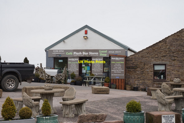 Photo 6"x4" Flash Bar Stores and Caf\u00c3\u00a9 on the A53 Colshaw c2016