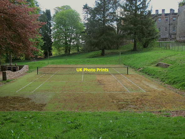 Photo 6"x4" Appleby Castle: tennis court Appleby-in-Westmorland c2016