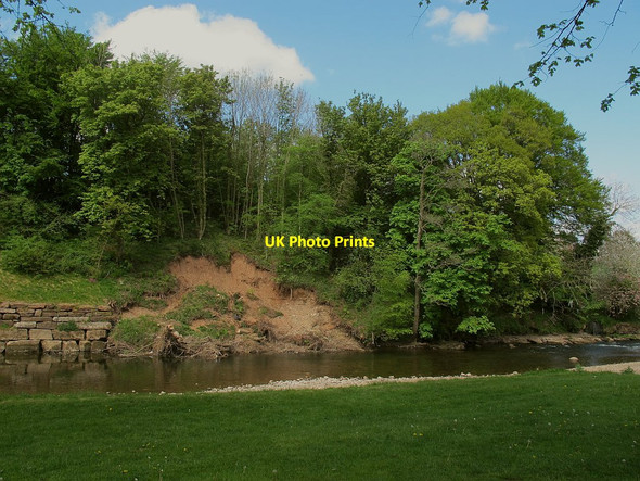 Photo 6"x4" Recent landslip on the Eden, Appleby Appleby-in-Westmorland c2016