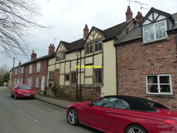 Photo 6"x4" Timber-framed cottage on Tarvin High Street Tarvin c2016