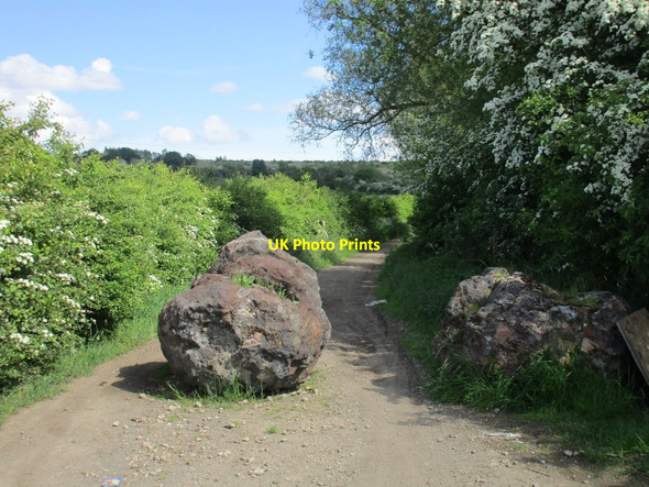 Photo 6"x4" Blocked track Flixborough c2016