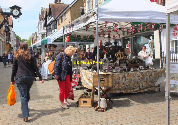 Photo 6"x4" Stalls in Winchester High Street Winchester c2016