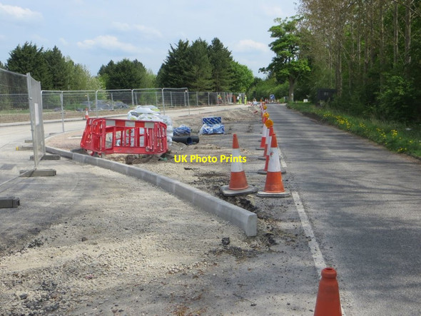 Photo 6"x4" Kerbing in Place Chilton\/SU4885 c2016