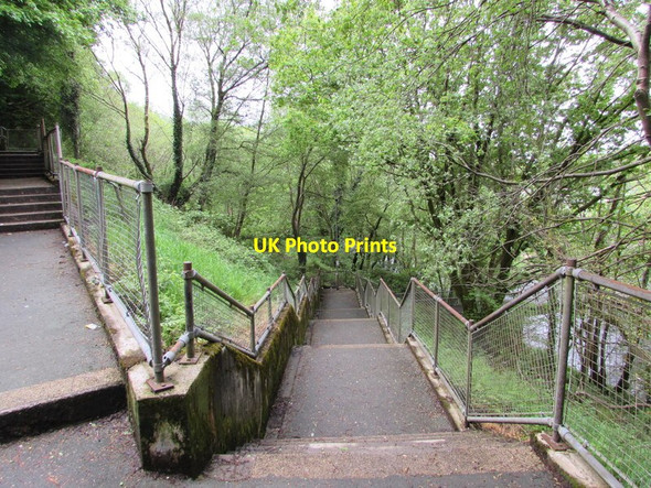 Photo 6"x4" Zigzag path and steps to Pen-y-bryn, Ystradgynlais Ynys-isaf c2016