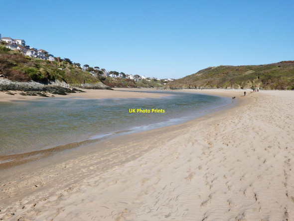 Photo 6"x4" The Gannel estuary at low tide, Crantock Newquay\/SW8161 c2016