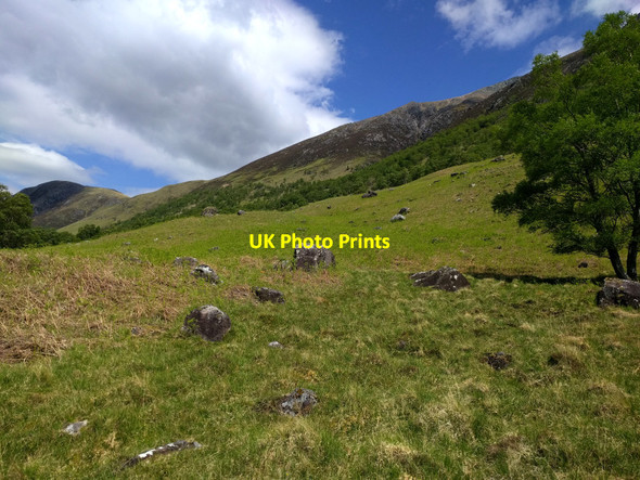 Photo 6"x4" Diagonally up hillside towards Meall an t-Suidhe Carn Dearg\/NN1570 c2016
