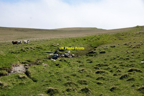 Photo 6"x4" Earth dyke, Strandburgh Ness, Fetlar Funzie c2016