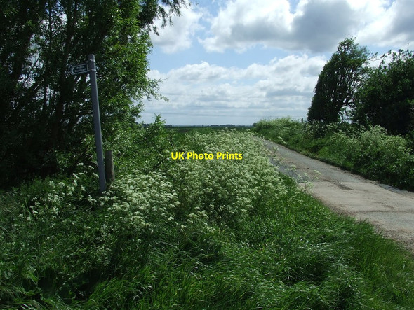 Photo 6"x4" Footpath Sign Sandhill\/TL5786 c2016