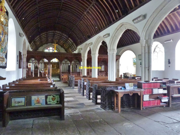 Photo 6"x4" The Nave, St, Newlyn East parish church St Newlyn East c2016