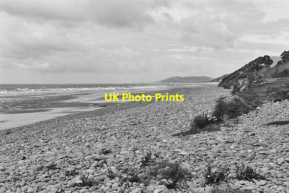 Photo 6"x4" Looking north up Ynyslas beach Ynys Tachwedd\/SN6093 c2015