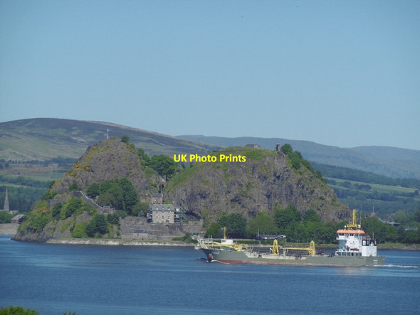 Photo 6"x4" Dumbarton Rock Dumbarton c2016