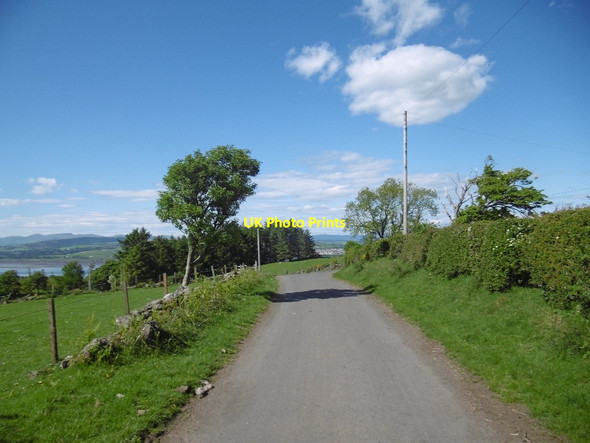 Photo 6"x4" Yellow road, Bogside, Langbank Langbank\/NS3873 c2016