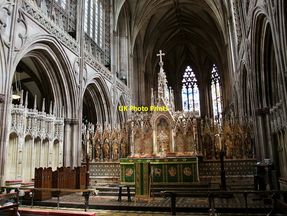 Photo 6"x4" Lichfield Cathedral: high altar Lichfield c2016