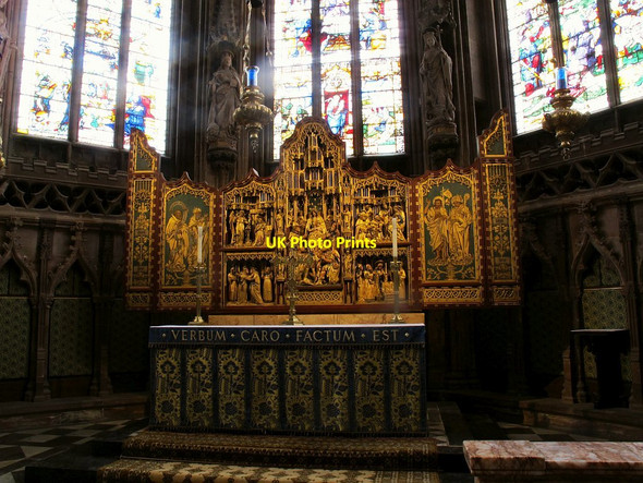Photo 6"x4" Lichfield Cathedral: Lady Chapel altar Lichfield c2016